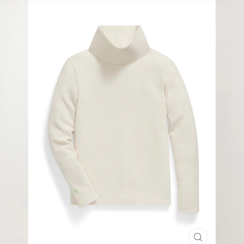 Dudley Stephens Greenpoint Fleece Turtleneck in Cream